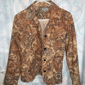 Womens medium brown and tan  Analogy jacket